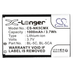 Batterie pour Nokia LD-3W (1000 mAh/3.7 Wh, 3.7 V)