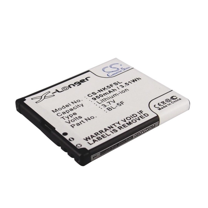 Batterie pour Nokia N93 (950 mAh/3.52 Wh, 3.7 V)