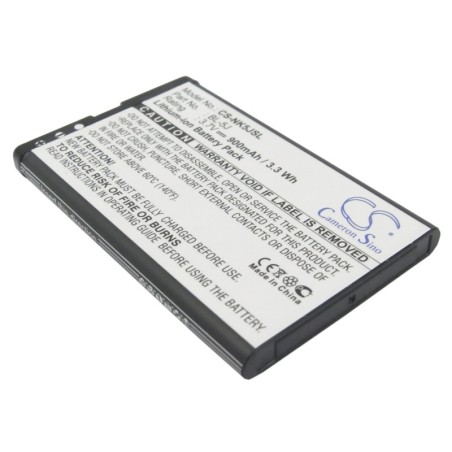 Batterie pour Nokia 5800 (900 mAh/3.33 Wh, 3.7 V)