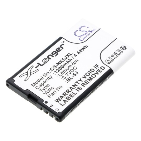 Batterie pour Nokia C3 (1200 mAh/4.44 Wh, 3.7 V)