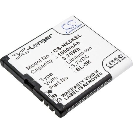 Batterie pour Dr.Tech IP-88 (1000 mAh/3.7 Wh, 3.7 V)