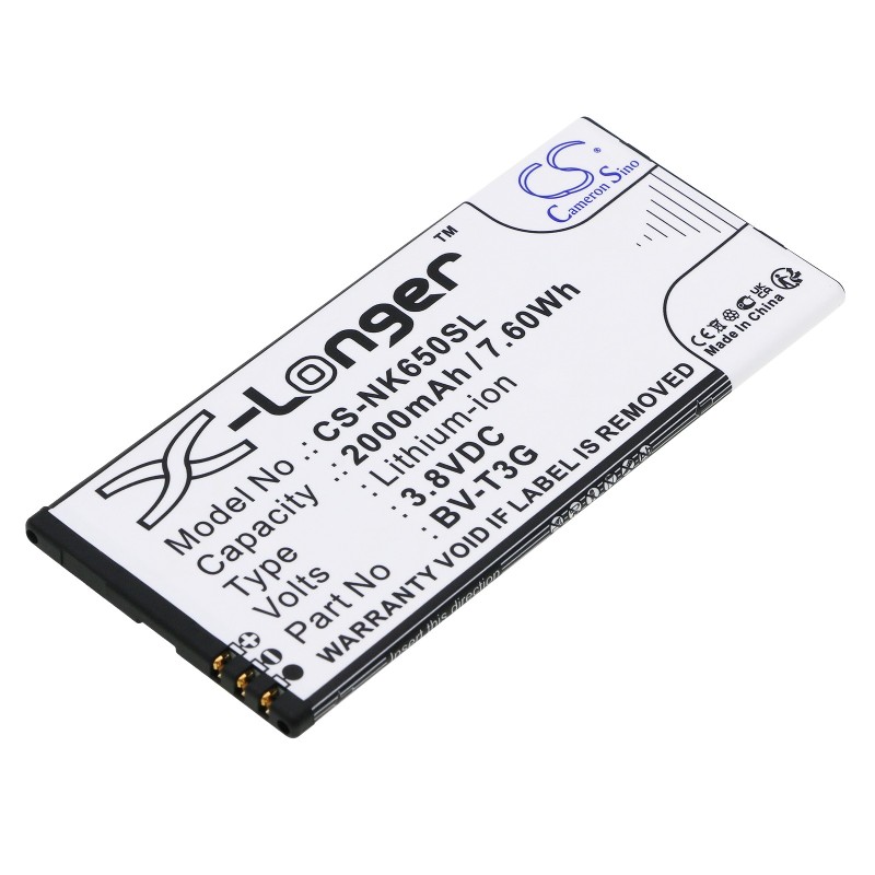Batterie pour Microsoft BV-T3G (2000 mAh/7.6 Wh, 3.8 V)