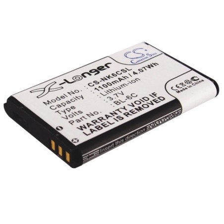 Batterie pour Nokia Nokia 2865 (1100 mAh/4.07 Wh, 3.7 V)