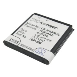 Batterie pour Nokia BP-6M (1100 mAh/4.07 Wh, 3.7 V)