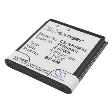 Batterie pour Nokia 6280 (1100 mAh/4.07 Wh, 3.7 V)