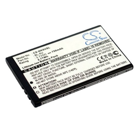 Batterie pour Nokia 8820 (750 mAh/2.78 Wh, 3.7 V)