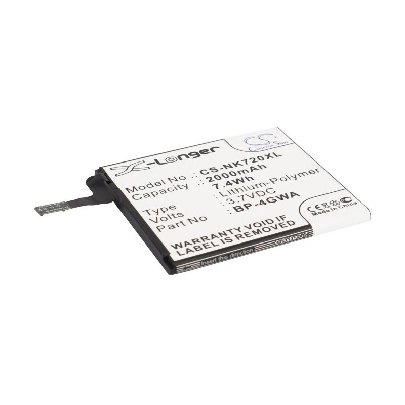 Batterie pour Microsoft BP-4GWA (2000 mAh/7.4 Wh, 3.7 V)