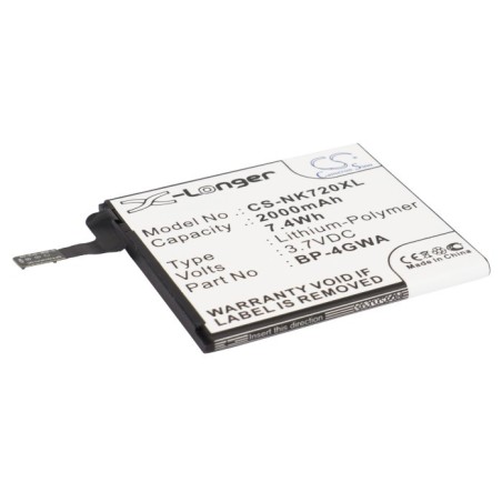 Batterie pour Microsoft Lumia 625H (2000 mAh/7.4 Wh, 3.7 V)