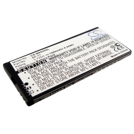 Batterie pour Nokia Arrow (1200 mAh/4.44 Wh, 3.7 V)