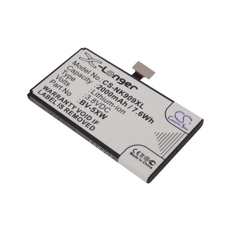 Batterie pour Microsoft BV-5XW (2000 mAh/7.6 Wh, 3.8 V)