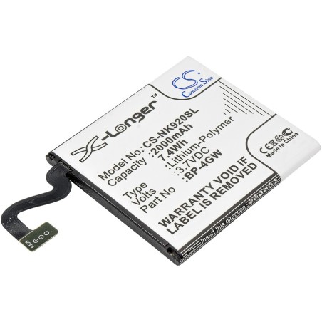 Batterie pour Nokia Lumia 920 (2000 mAh/7.4 Wh, 3.7 V)