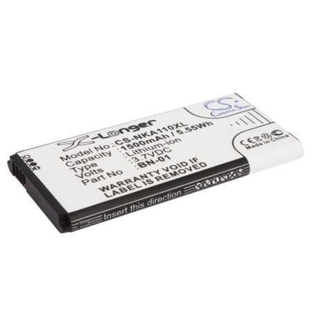 Batterie pour Nokia X Plus (1500 mAh/5.55 Wh, 3.7 V)
