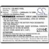 Batterie pour Nokia SP210 (2400 mAh/9.12 Wh, 3.8 V)