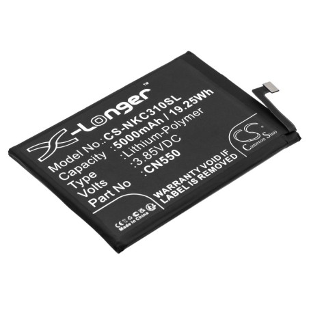 Batterie pour Nokia G22 (5000 mAh/19.25 Wh, 3.85 V)