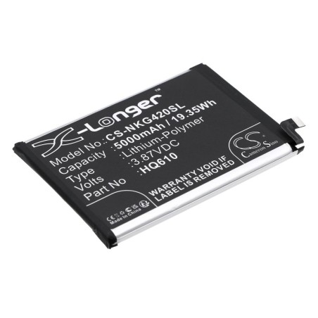 Batterie pour Nokia HQ610 (5000 mAh/19.35 Wh, 3.87 V)