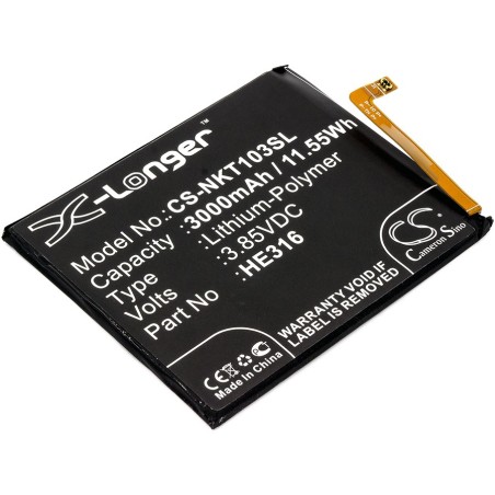 Batterie pour Nokia HE335 (3000 mAh/11.55 Wh, 3.85 V)