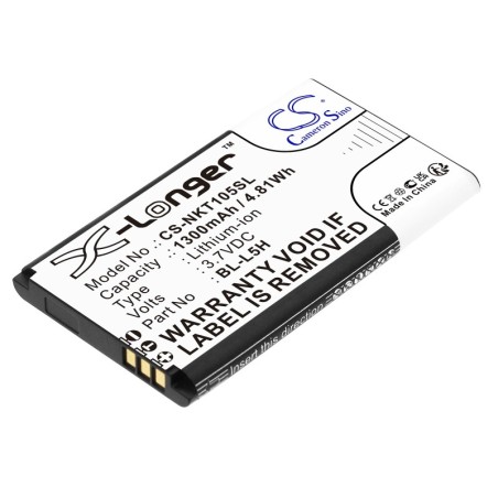 Batterie pour Nokia 105 4G (1300 mAh/4.81 Wh, 3.7 V)