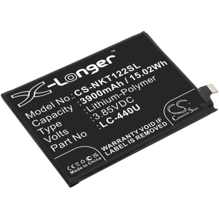Batterie pour Nokia LC-440U (3900 mAh/15.02 Wh, 3.85 V)
