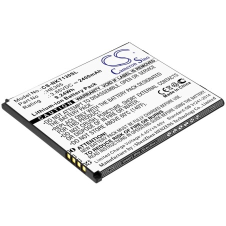 Batterie pour Nokia TA-1111 (2400 mAh/9.24 Wh, 3.85 V)