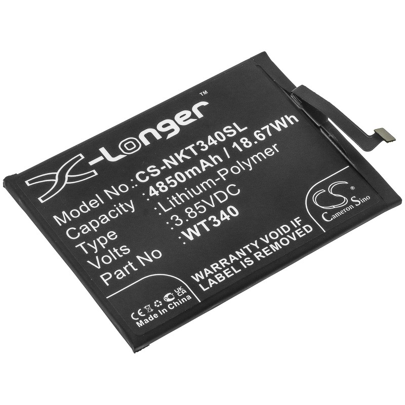 Batterie pour Nokia WT340 (4850 mAh/18.67 Wh, 3.85 V)