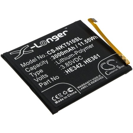 Batterie pour Casper VIA P3 (3000 mAh/11.55 Wh, 3.85 V)