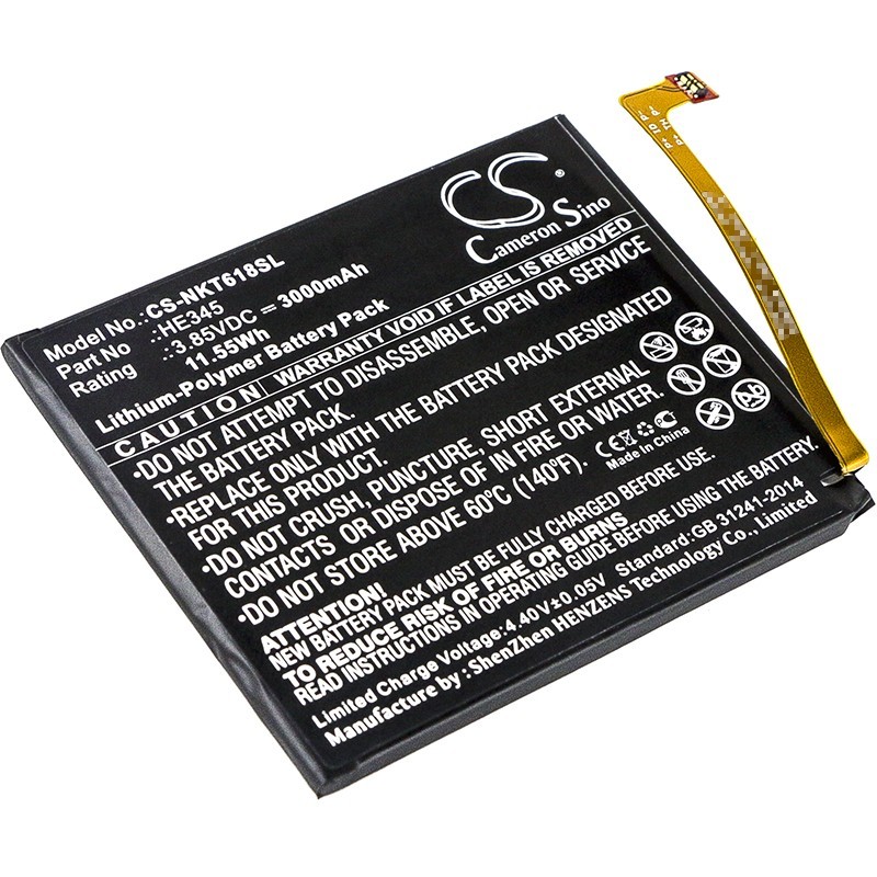 Batterie pour Nokia HE353 (3000 mAh/11.55 Wh, 3.85 V)