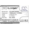 Batterie pour Nokia BL-4AX (1500 mAh/5.55 Wh, 3.7 V)