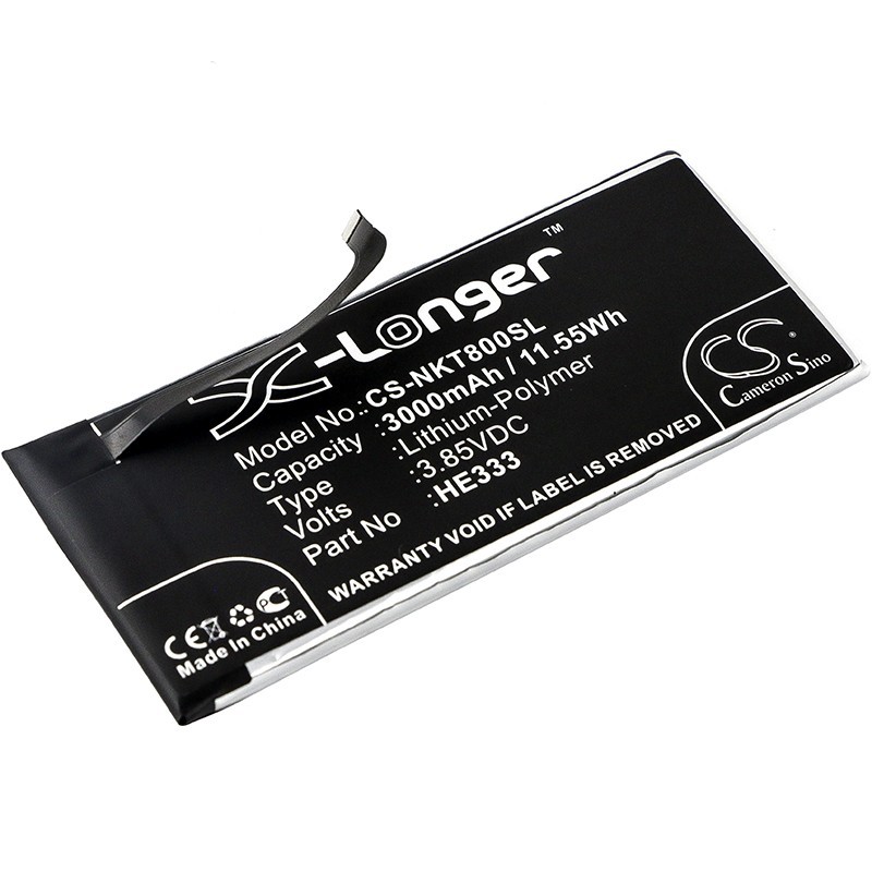 Batterie pour Nokia HE333 (3000 mAh/11.55 Wh, 3.85 V)