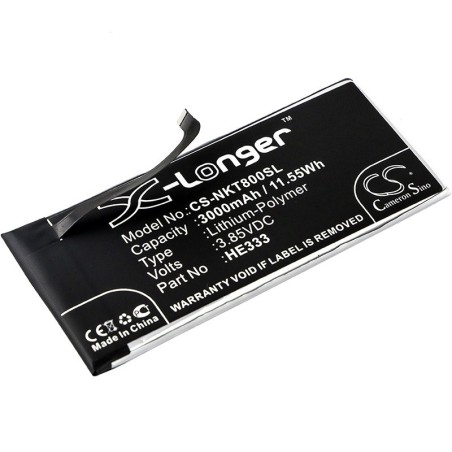Batterie pour Nokia HE333 (3000 mAh/11.55 Wh, 3.85 V)