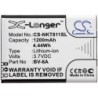 Batterie pour Nokia BV-6A (1200 mAh/4.44 Wh, 3.7 V)