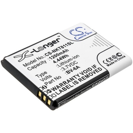 Batterie pour Nokia TA-1048 (1200 mAh/4.44 Wh, 3.7 V)