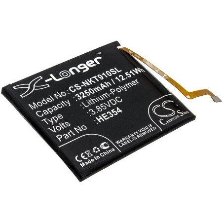 Batterie pour Nokia TA-1082 (3250 mAh/12.51 Wh, 3.85 V)