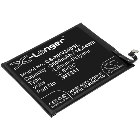 Batterie pour Nokia WT241 (3800 mAh/14.44 Wh, 3.8 V)