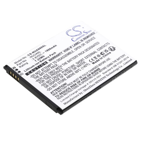 Batterie pour NUU A6L (1900 mAh/7.22 Wh, 3.8 V)