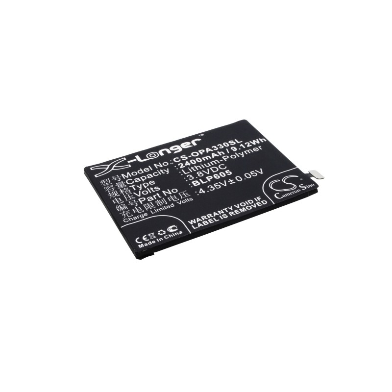 Batterie pour Oppo A33w (2400 mAh/9.12 Wh, 3.8 V)