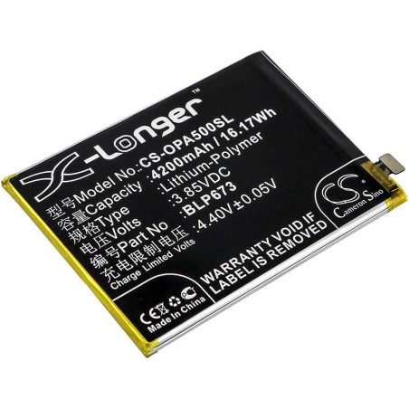 Batterie pour Oppo PBAT00 (4200 mAh/16.17 Wh, 3.85 V)