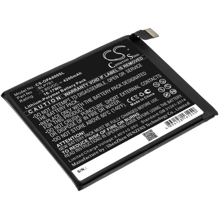 Batterie pour OnePlus 8 5G (4200 mAh/16.17 Wh, 3.85 V)