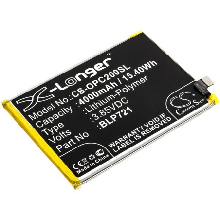 Batterie pour Oppo R1941 (4000 mAh/15.4 Wh, 3.85 V)