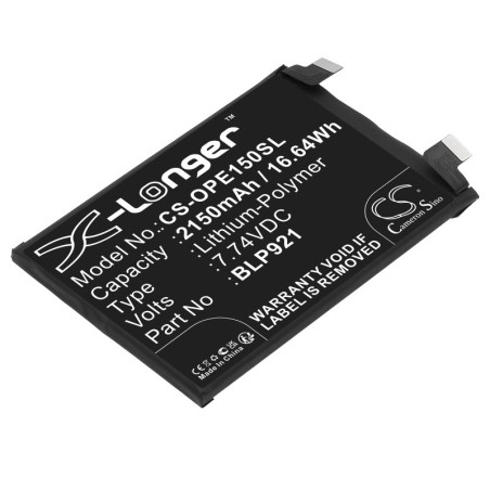 Batterie pour OnePlus ACE 150W (2150 mAh/16.64 Wh, 7.74 V)