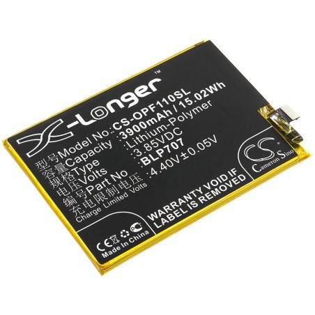 Batterie pour Oppo CPH1913 (3900 mAh/15.02 Wh, 3.85 V)