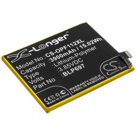 Batterie pour Oppo CPH1969 (3900 mAh/15.02 Wh, 3.85 V)