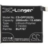 Batterie pour Oppo CPH2025 (2000 mAh/15.48 Wh, 7.74 V)