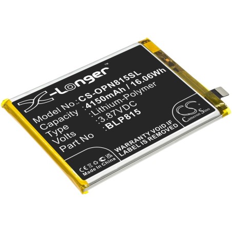 Batterie pour OnePlus BE2028 (4150 mAh/16.06 Wh, 3.87 V)