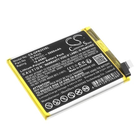 Batterie pour Oppo BLPA05 (5000 mAh/19.45 Wh, 3.89 V)