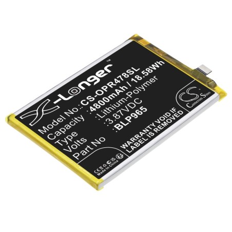 Batterie pour Realme Q5 (4800 mAh/18.58 Wh, 3.87 V)