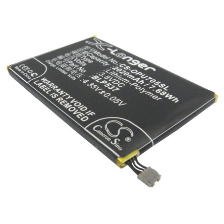 Batterie pour Oppo Find Way (2020 mAh/7.68 Wh, 3.8 V)