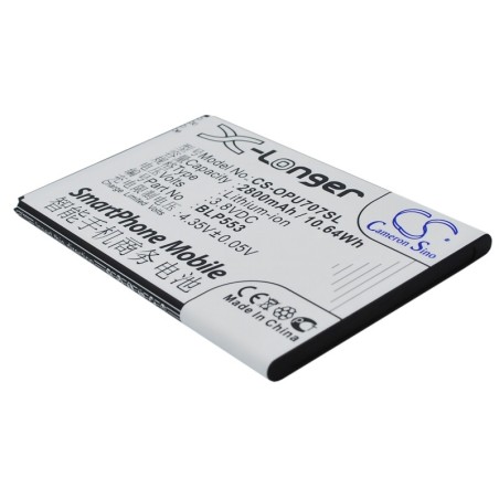 Batterie pour Oppo BLP553 (2800 mAh/10.64 Wh, 3.8 V)