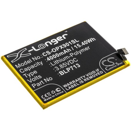Batterie pour Oppo RMX1901 (4000 mAh/15.4 Wh, 3.85 V)