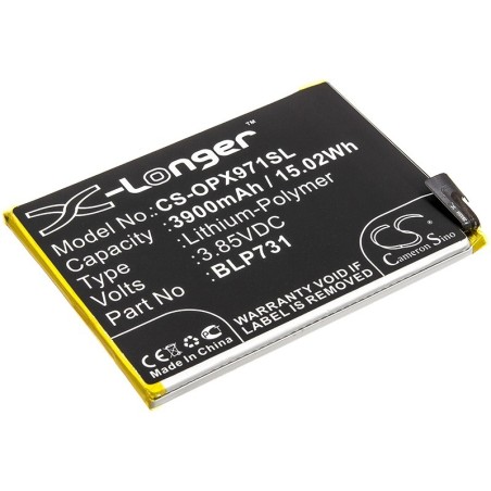 Batterie pour Oppo Realme 5 Pro (3900 mAh/15.02 Wh, 3.85 V)