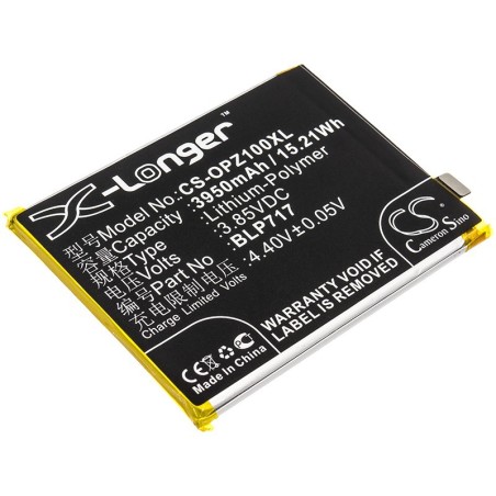 Batterie pour Oppo CPH1979 (3950 mAh/15.21 Wh, 3.85 V)